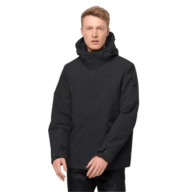 Jack Wolfskin Winterjacke White Frost (wasser- und winddicht, PFC-frei) schwarz Herren